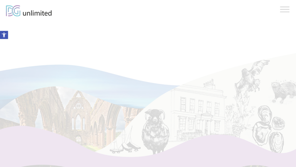 Screenshot of the Dumfries and Galloway Chamber of the Arts (DGU) website