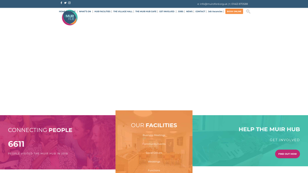 Screenshot of the Muir of Ord Development Trust website