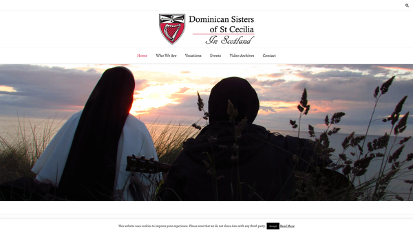 Screenshot of the The Dominican Sisters of Saint Cecilia (Scotland) website
