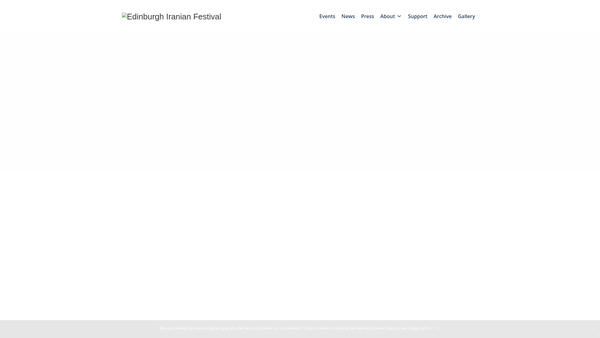 Screenshot of the Edinburgh Iranian Festival website