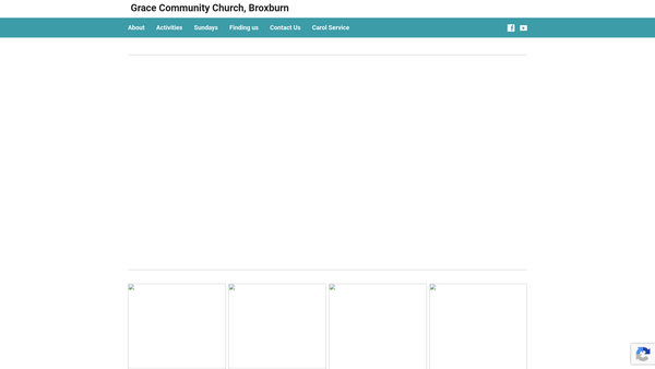 Screenshot of the Grace Community Church, Broxburn website