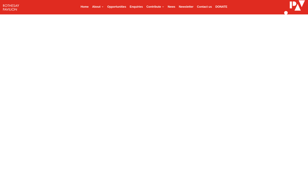 Screenshot of the Rothesay Pavilion website