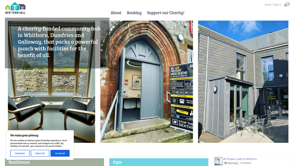 Screenshot of the All Roads Lead To Whithorn website