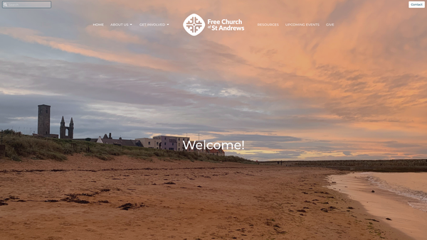 Screenshot of the St Andrews Free Church of Scotland website