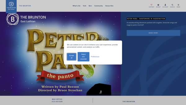 Screenshot of the The Brunton Trust website