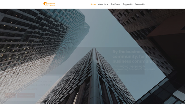 Screenshot of the The Business Connection website