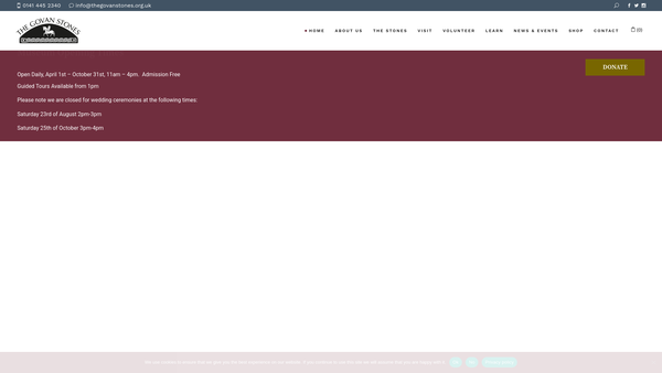 Screenshot of the The Govan Heritage Trust SCIO website