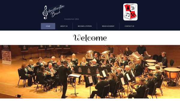 Screenshot of the Dalmellington Band website