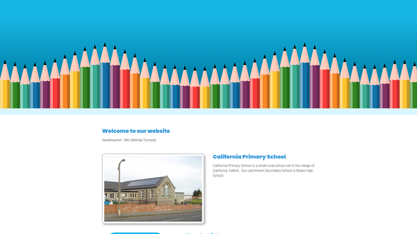 Screenshot of the California Primary School Parent Council website