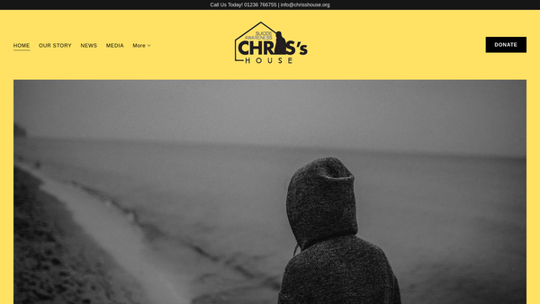 Screenshot of the Chris's House website