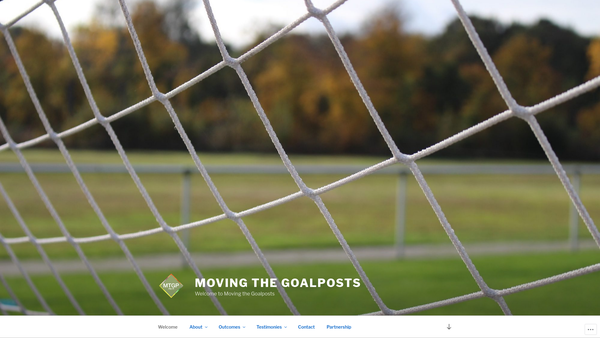 Screenshot of the Moving the Goalposts (SCIO) website