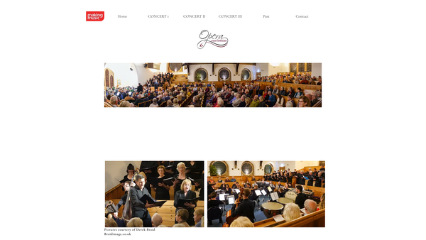Screenshot of the Opera East Lothian website