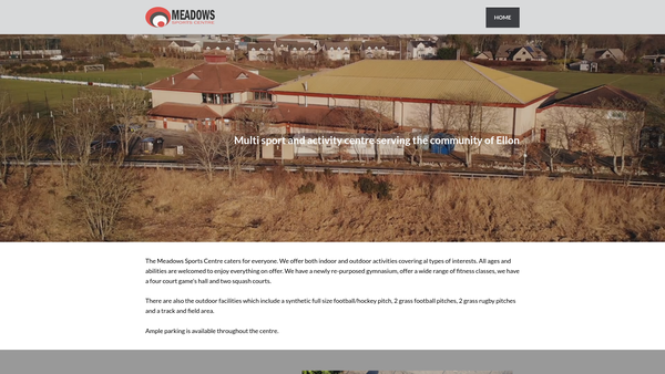 Screenshot of the Ellon and District Sports Development Trust website