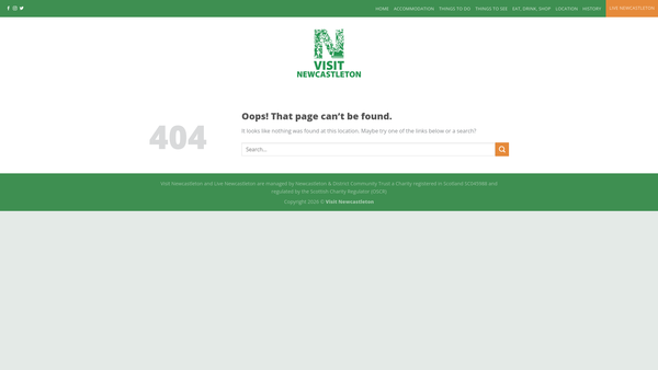 Screenshot of the Newcastleton & District Community Trust website