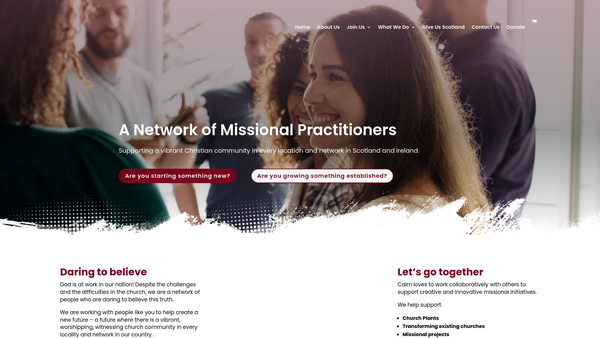 Screenshot of the Cairn Movement website