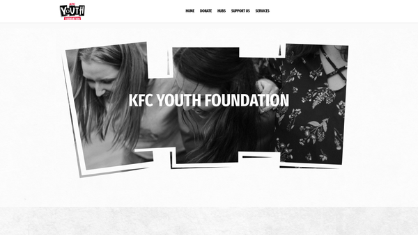 Screenshot of the KFC Foundation website