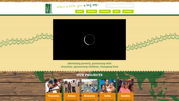 Screenshot of the The Grassroots Trust website