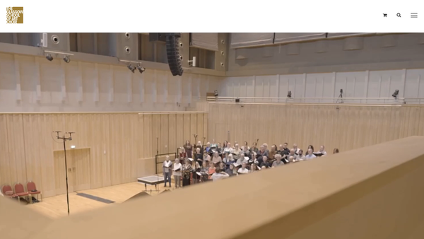 Screenshot of the The Glasgow School of Art Choir website