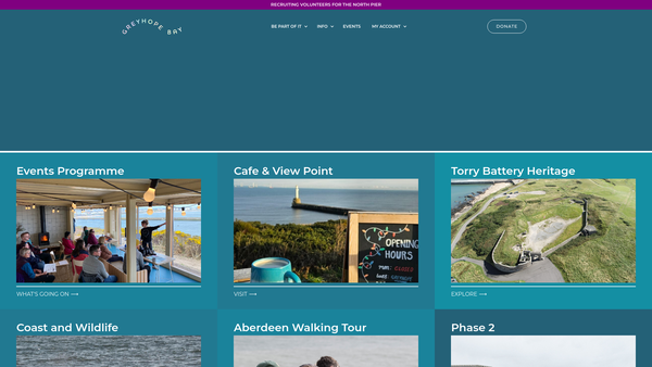Screenshot of the Greyhope Bay Limited website