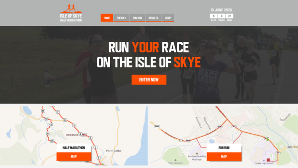 Screenshot of the SKYEvents (SCIO) website