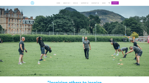 Screenshot of the Street Fit Scotland website