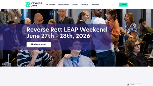 Screenshot of the Reverse Rett website