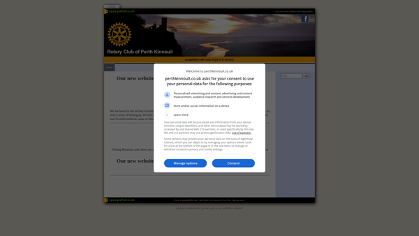Screenshot of the Rotary Club of Perth Kinnoull Charitable Trust website