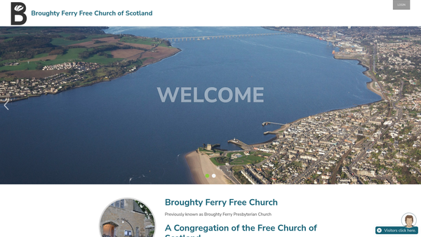 Screenshot of the Broughty Ferry Free Church of Scotland website