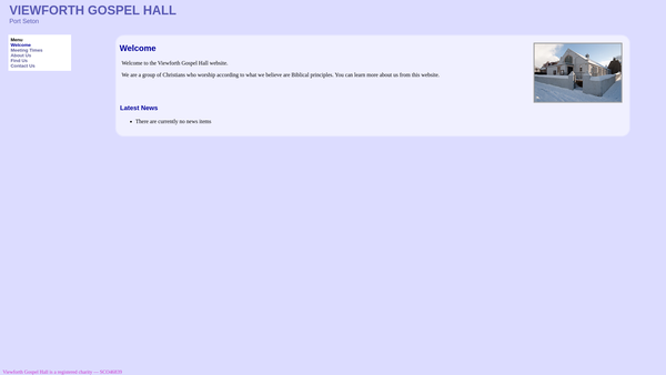 Screenshot of the Viewforth Cockenzie Brethern website