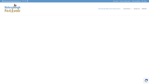 Screenshot of the Helensburgh Winter Festival website