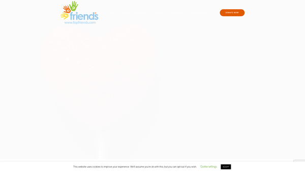 Screenshot of the FOP Friends website