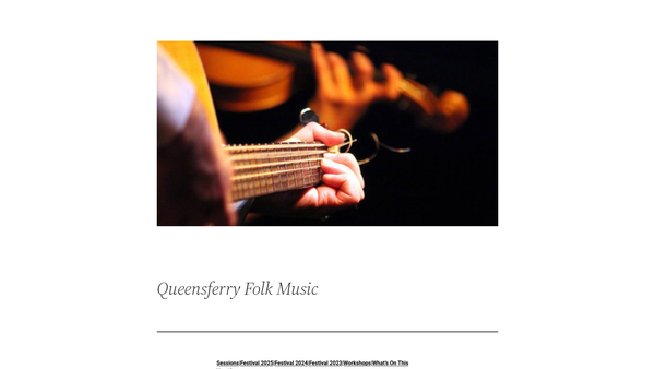 Screenshot of the Queensferry Music Society SCIO website