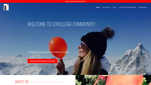 Screenshot of the LoveLeigh Community website