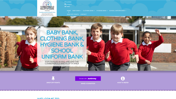 Screenshot of the Cumbernauld and Kilsyth Care website