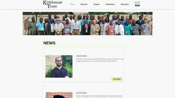 Screenshot of the The Kirkhouse Trust SCIO website