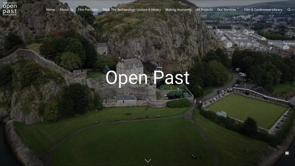 Screenshot of the Open Past website