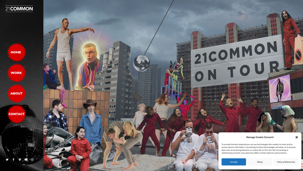 Screenshot of the 21Common(formerly 21st Century Challenges) website