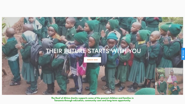 Screenshot of the The Roof of Africa (SCIO) website