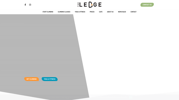 Screenshot of the The Ledge website