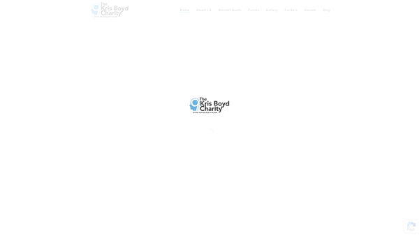 Screenshot of the The Kris Boyd Charity website
