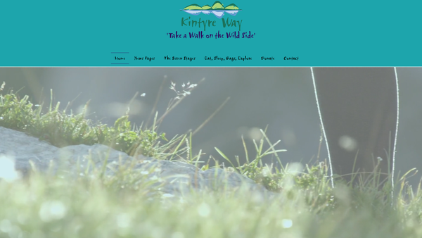 Screenshot of the The Kintyre Way website