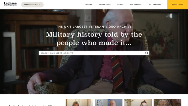 Screenshot of the Legasee Educational Trust website