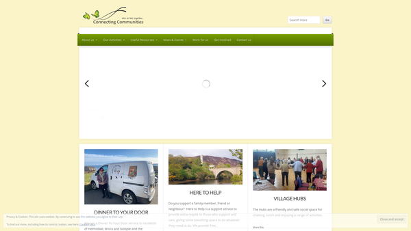 Screenshot of the Dementia Friendly Communities Ltd website