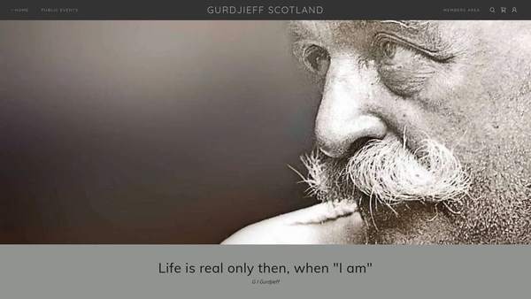 Screenshot of the Gurdjieff Scotland website