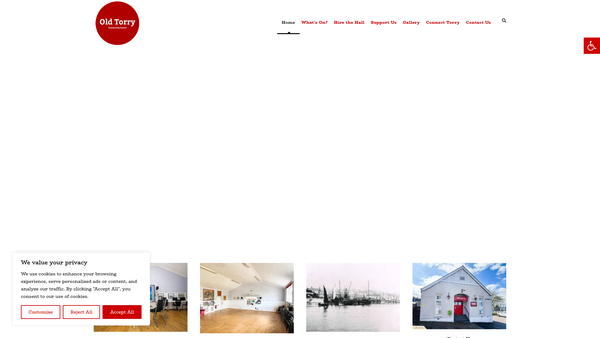 Screenshot of the Old Torry Community Centre Association SCIO website