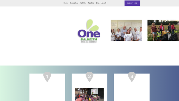 Screenshot of the One Dalkeith website