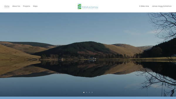 Screenshot of the Ettrick and Yarrow Community Development Company website
