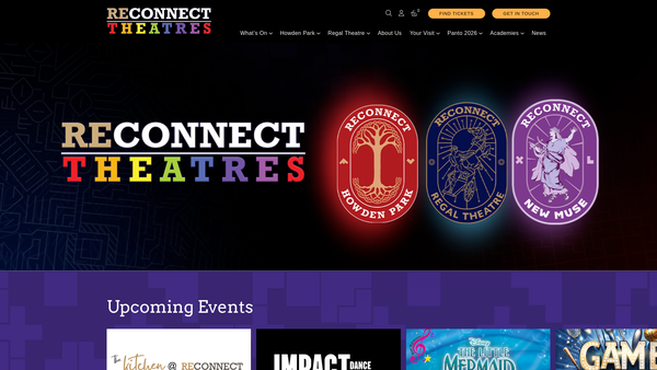 Screenshot of the Reconnect SCIO website