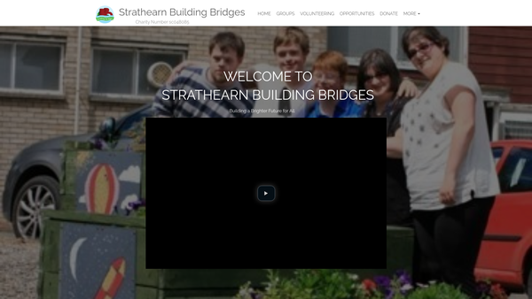 Screenshot of the Strathearn Building Bridges Incorporated website