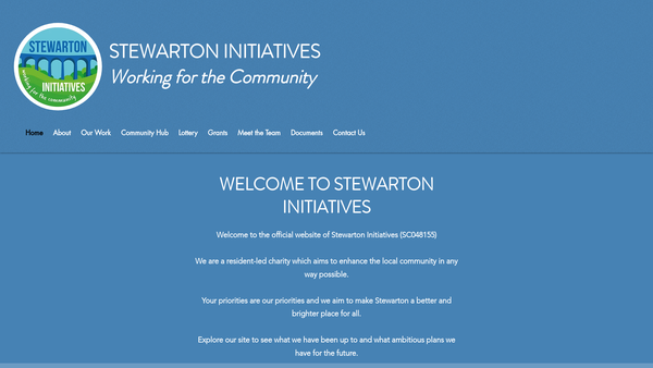 Screenshot of the Stewarton Initiative's website
